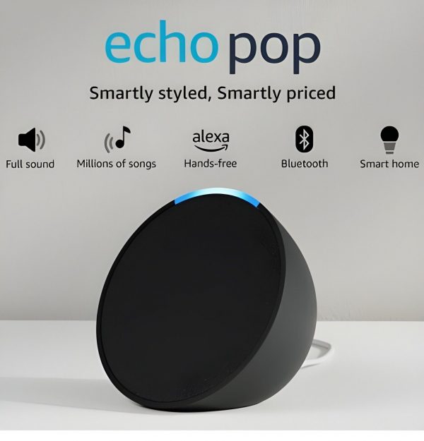 Echo Pop Amazon Smart Speaker With Alexa - Charcoal - Image 2