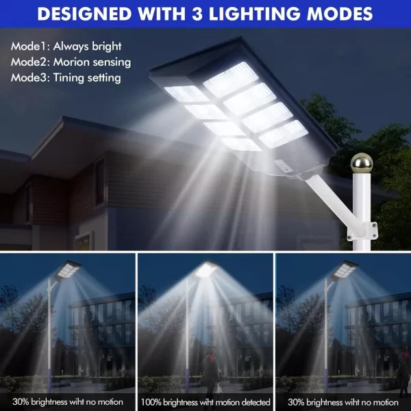 1500W Solar Street Light With Sensor And Remote - Image 6