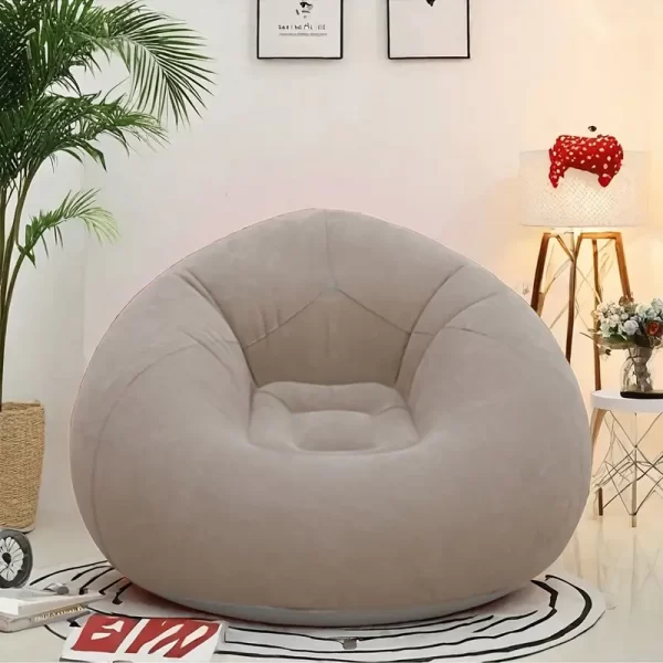 Comfort Plus Inflatable Sofa Chair – PVC Bean Bag Lounge for Home, Outdoor, and Camping