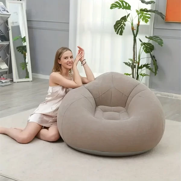 Comfort Plus Inflatable Sofa Chair – PVC Bean Bag Lounge for Home, Outdoor, and Camping - Image 5