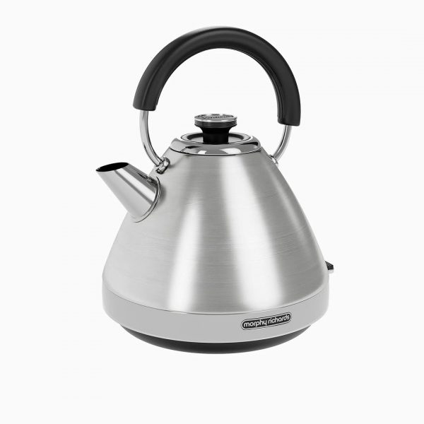 Glace Noir 1.7L Pyramid Electric Kettle – Sparkling Black Edition