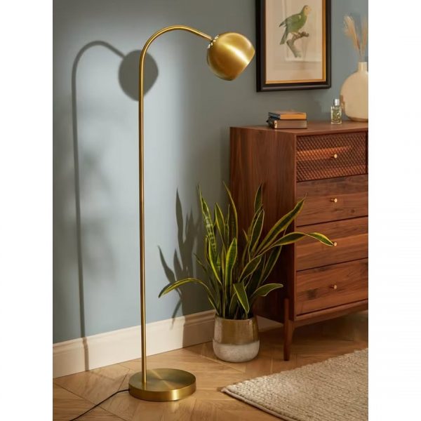 Light and Living Mette Floor Lamp - Gold - Image 2