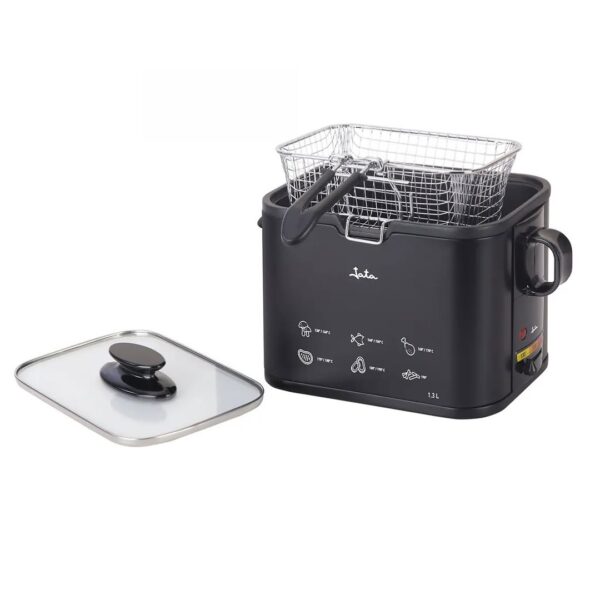 1.3L Compact Electric Deep Fryer – Adjustable Temperature & Stainless Steel Basket