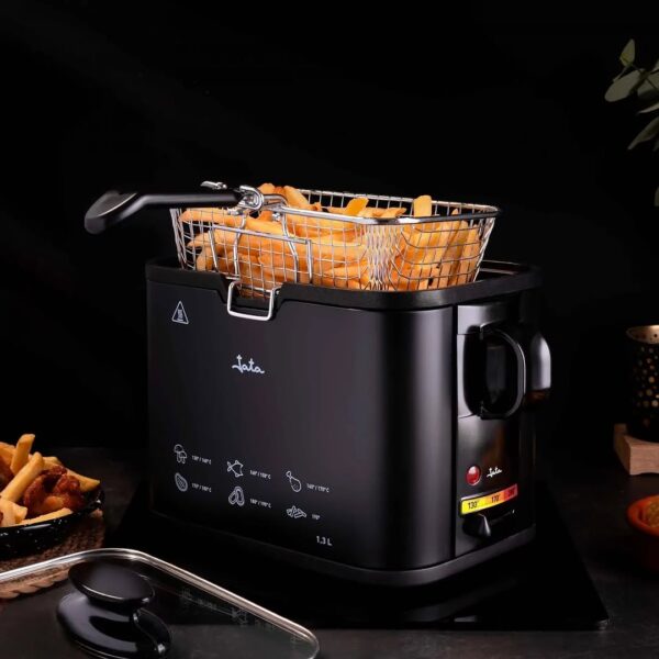 1.3L Compact Electric Deep Fryer – Adjustable Temperature & Stainless Steel Basket - Image 3