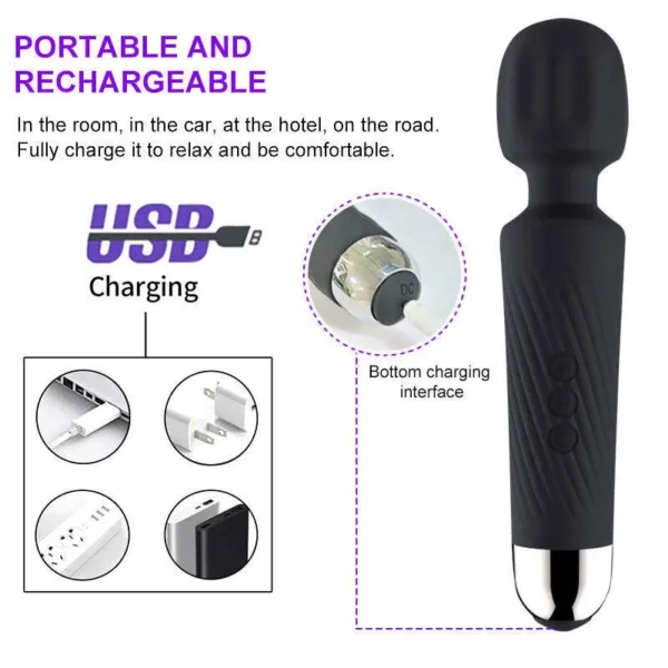 Hot Spiral Wand Vibrator - Image 2