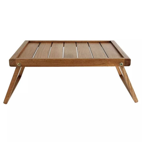 PANDAWOOD Wooden Bed Tray Table - Image 2