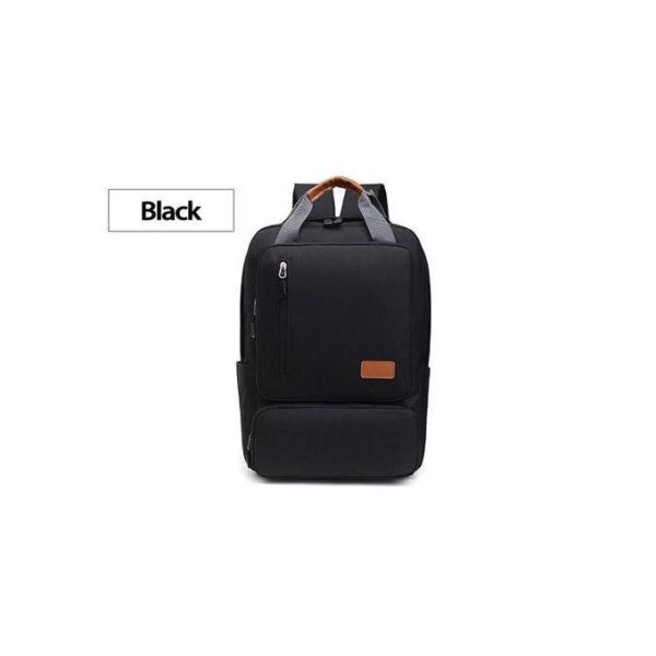 3-in-1 Backpack Set – Laptop Backpack, Shoulder Bag & Small Pouch (Black) - Image 2