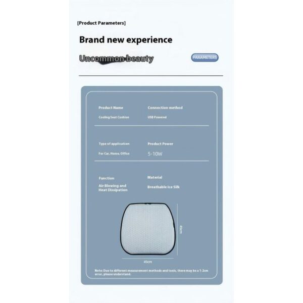 USB Cooling Seat Cushion – Breathable Ventilation Pad for Office & Car - Image 7