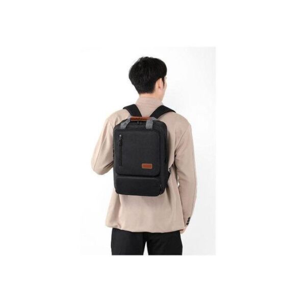 3-in-1 Backpack Set – Laptop Backpack, Shoulder Bag & Small Pouch (Black) - Image 8